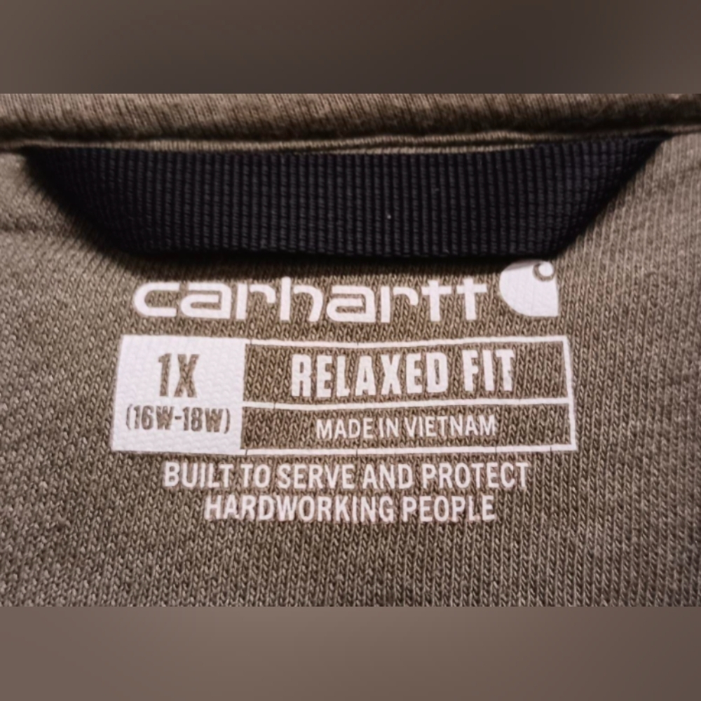 Carhartt Wmn's Midweight Logo Sleeve Graphic Hoodie  Size 1X MSRP $59.99 - Picture 6 of 8